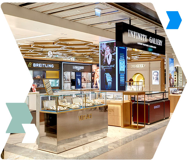 Duty Free Dynamics highlights Versace Watches at the Infinity Gallery