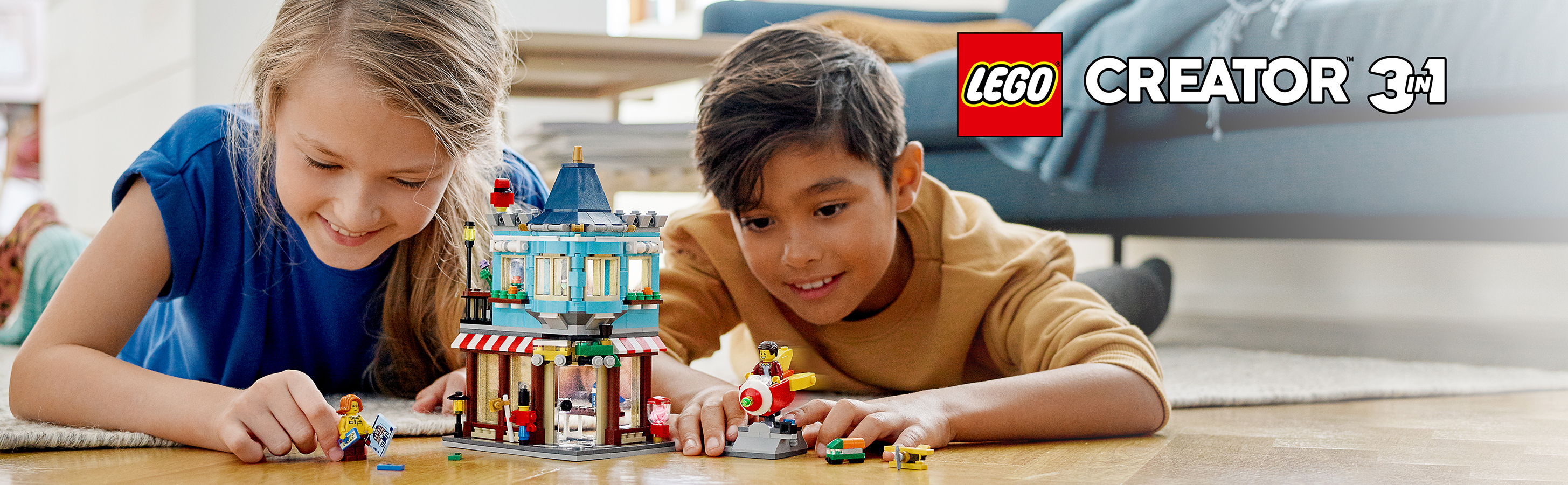 Inspire creative building freedom with the LEGO® Creator 3in1 Townhouse Toy Store
