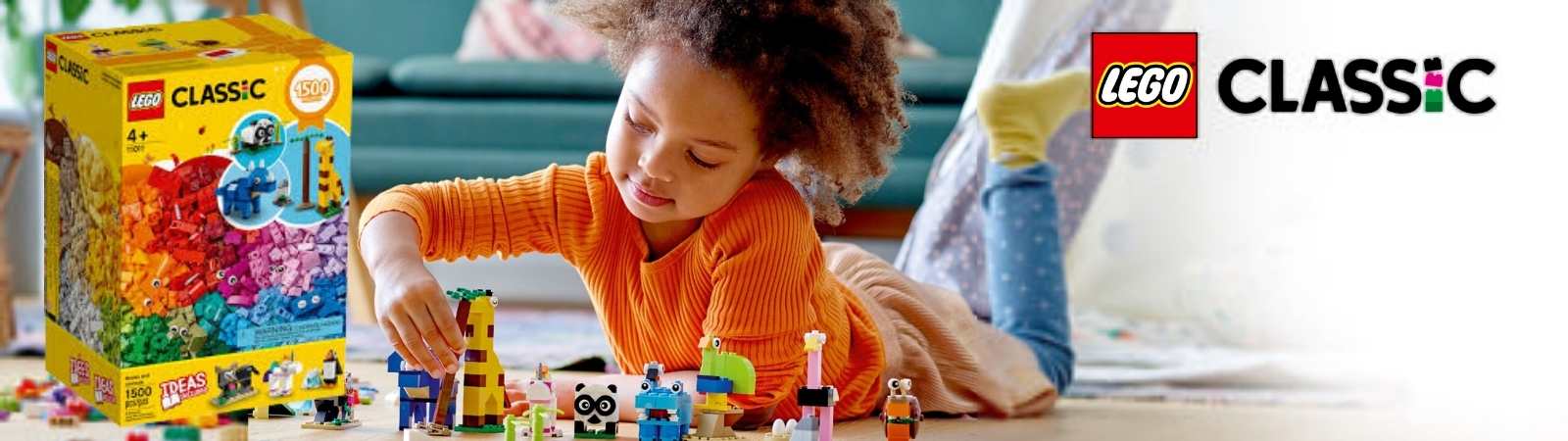 LEGO® Classic Bricks and Animals, For Young Animal Lovers