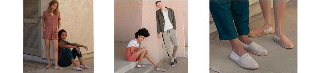 TOMS - CANVA STRIPED ESPADRILLES