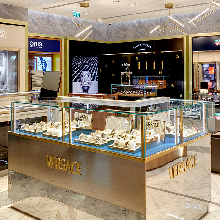 Versace Watches Shine at the Revamped Infinity Gallery in Lisbon Airport